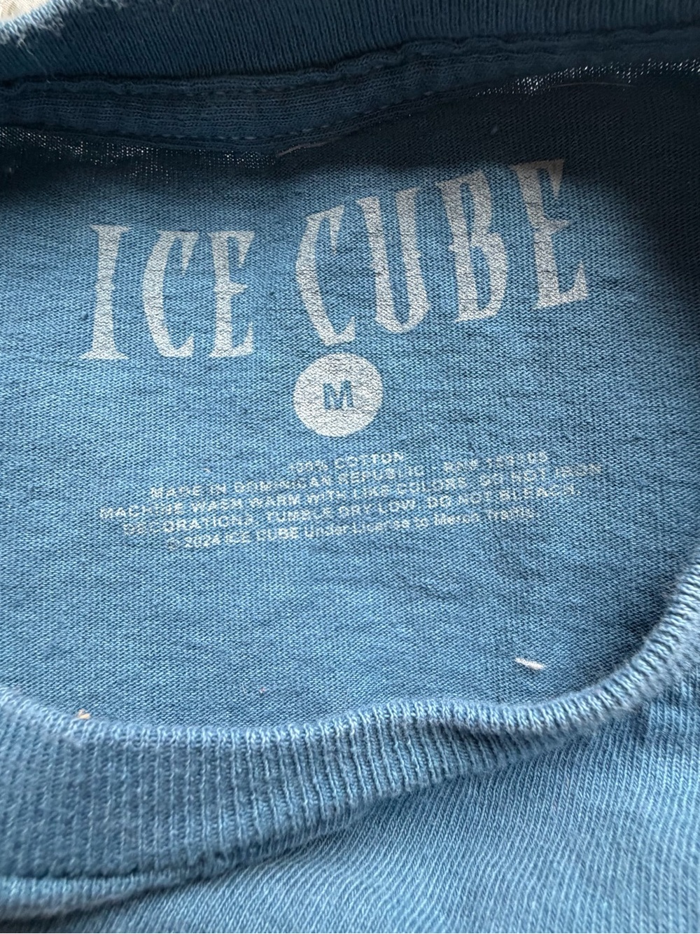 Ice Cube Men's M Blue '92 Tour It Was a Good Day Graphic T-Shirt Cotton Y2K - Picture 5 of 5